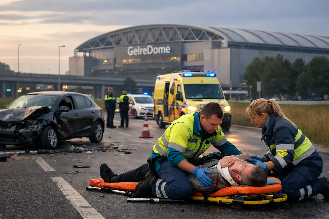 Persoon raakt gewond bij verkeersongeval in de buurt van GelreDome