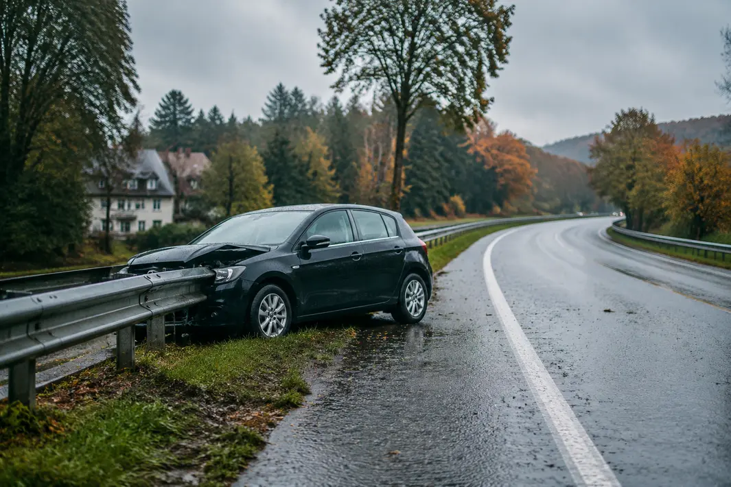 Auto raakt van de weg en komt tegen vangrail tot stilstand bij Dieren