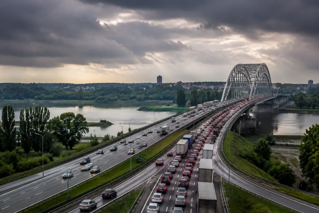 Verkeersdrukte en Files Rond de IJsselbrug bij Arnhem