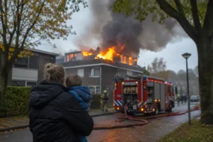 Uitslaande brand zorgt voor ontruiming in Arnhemse woonwijk